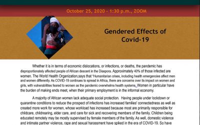 Gendered Effects of COVID19 on Africa and Her Diaspora